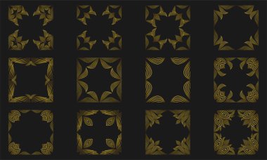 Altın Lüks Çiçek Çerçeve Ayarları