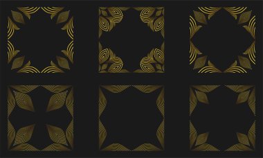 Altın Dış Hatlar Yüzey Çerçeve Tasarımı