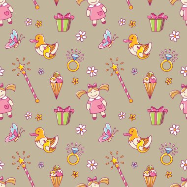 Doole tarzı kız seamless modeli