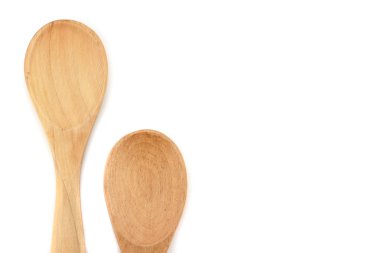 ahşap yemek kaşık izole