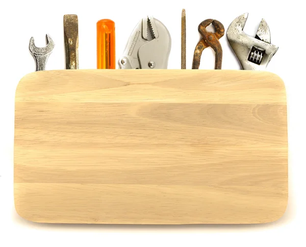 İnşaat altında ahşap araçlar amaç plank