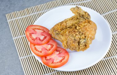 Kızarmış tavuk kanadı.