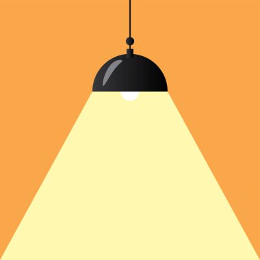 Metnin için lambalar ışık vektörü ve boşluk