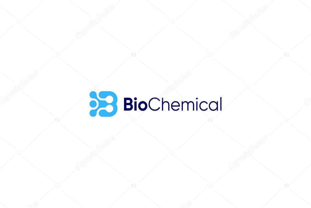 Letter B modern Chemical Binding Technological logo