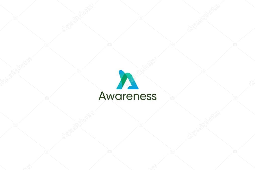 Letter A modern splash logo for global logistics and movement