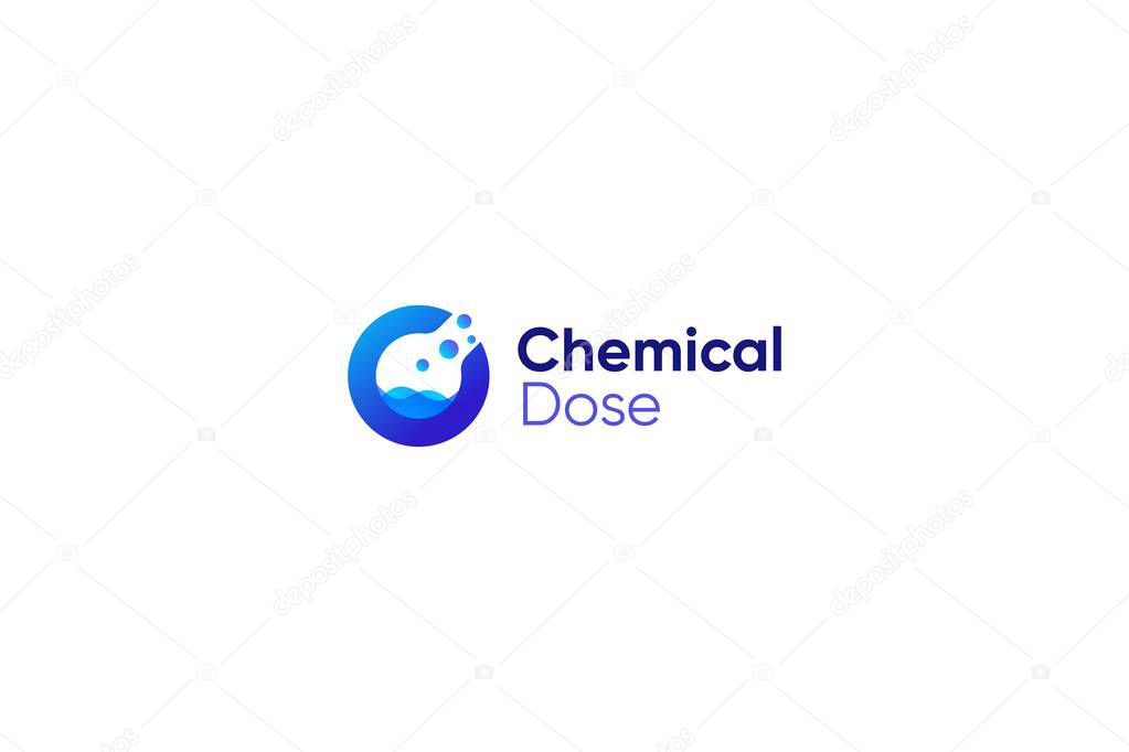 Letter C chemical dosing modern Laboratory logo