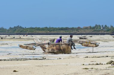 zanzibarian plaj jambiani, Afrika balıkçı