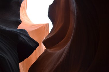 Antelope Canyon in Arizona on the Navajo Indian Reservation clipart