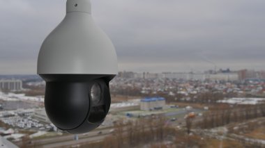 Kontrollü hız kubbe Ptz kamera açık havada.
