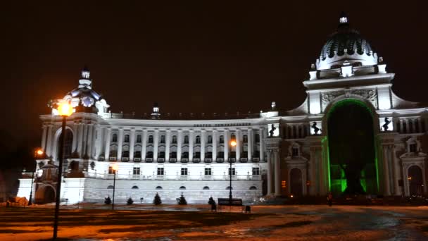 Pałac rolników w Kazaniu. Panoramiczny widok. — Wideo stockowe