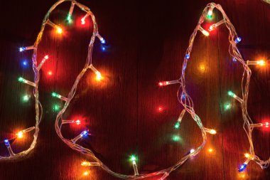 Noel ışıkları çelengi 