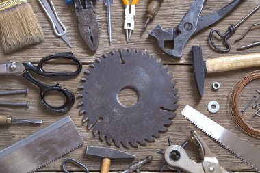 Çeşitli araçlar arka plan