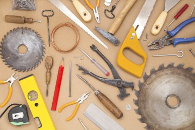 Çeşitli araçlar arka plan