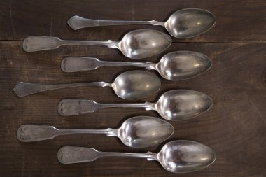 eski gümüş kaşıklar