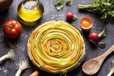 Sebze pasta hazırlanıyor