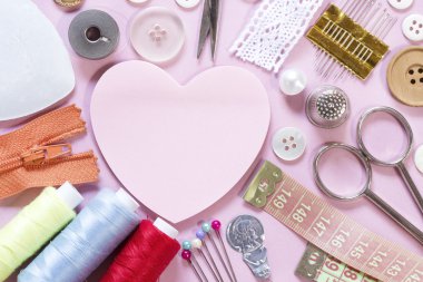 Dikiş öğeleri arka plan