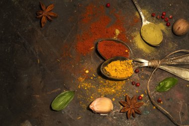 çeşitli baharatlar arka plan