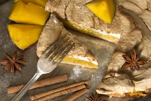 Plăcintă de mango de casă — Fotografie, imagine de stoc