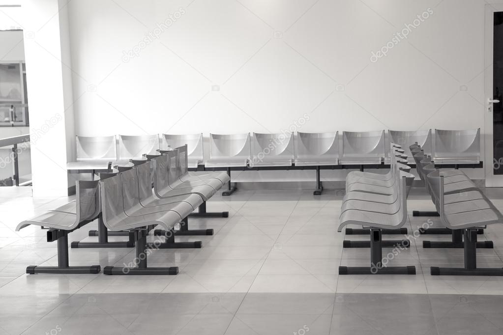 Empty airport terminal