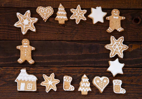 Gingerbread Cookies Christmas Decoration — Stock Photo, Image