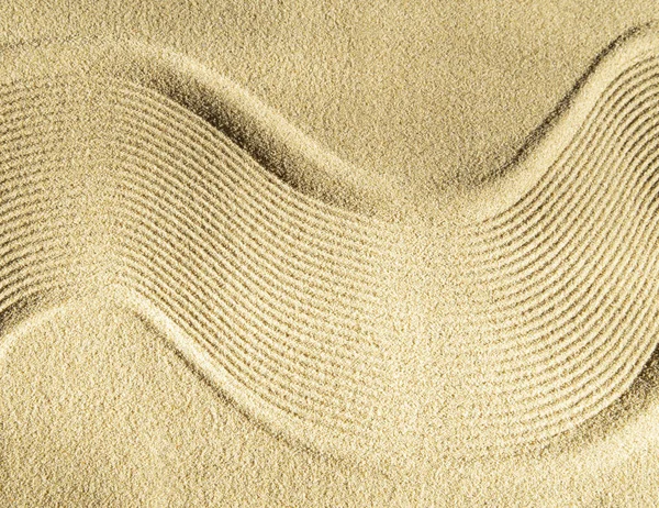 Zen Узор Коричневом Песке — стоковое фото