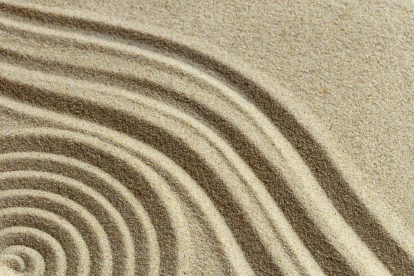 Zen Muster Braunen Sand — Stockfoto