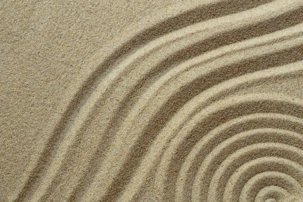 Zen Muster Braunen Sand — Stockfoto