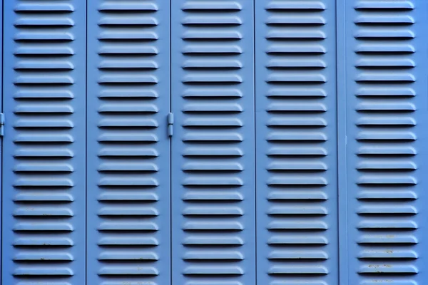 Blauwe blinds — Stockfoto