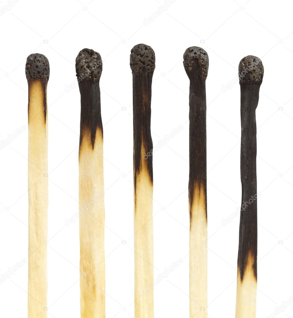 Burnt matches
