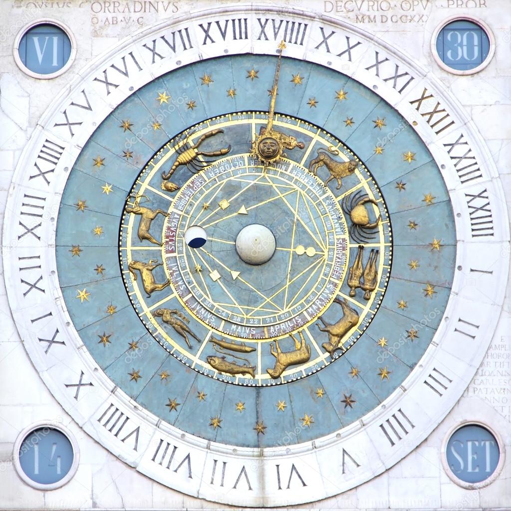 Zodiak clock in Padua, Italy