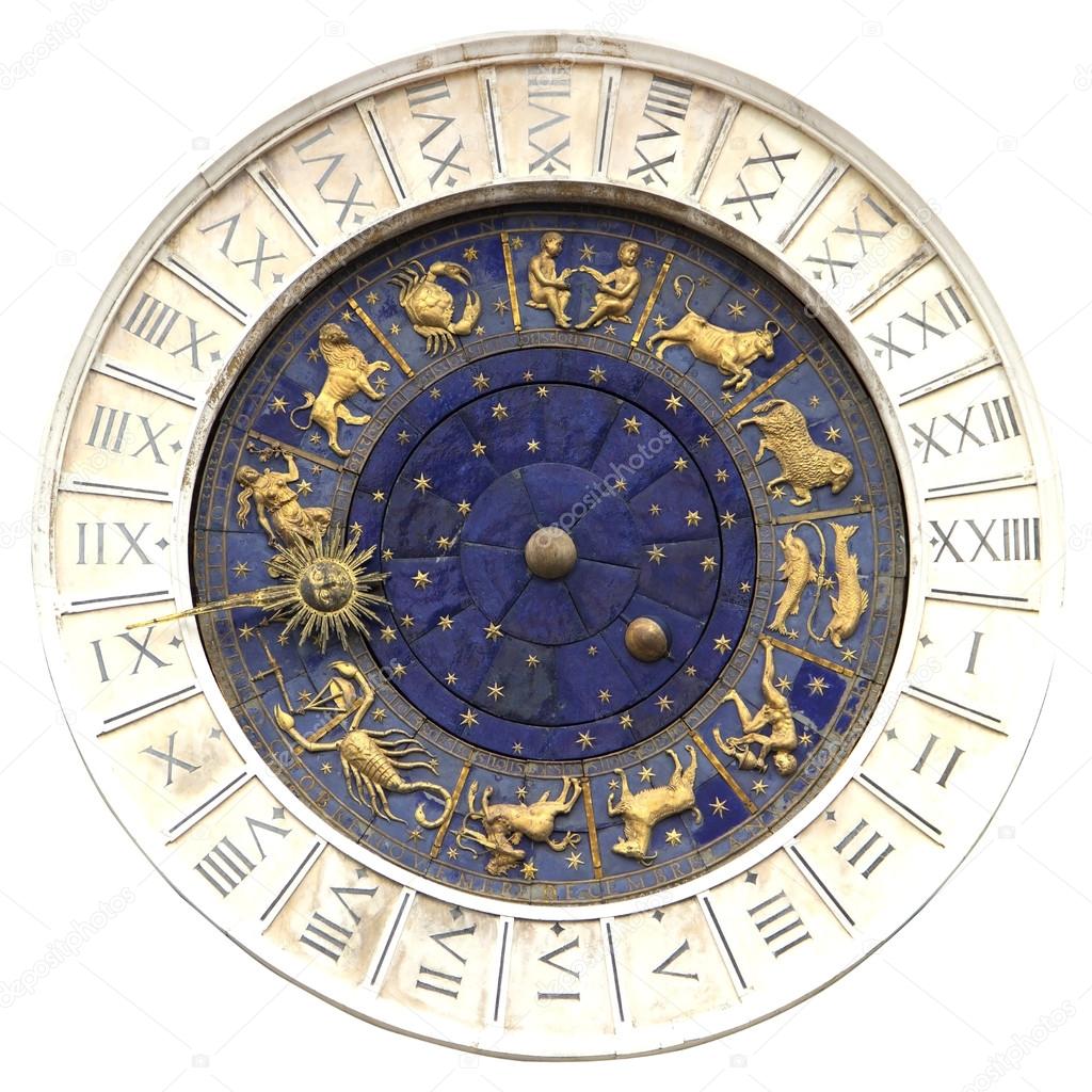 Zodiac clock at San Marco square in Venice