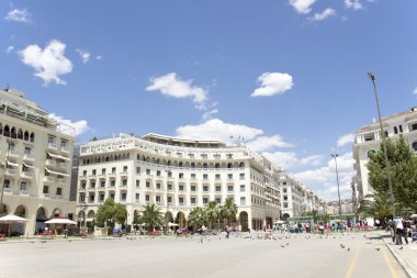 Ünlü Aristotelous square, Thessaloniki, Yunanistan - 2013 olabilir.