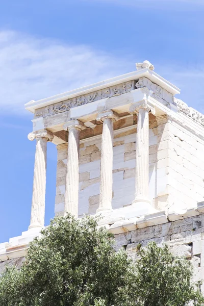 Храм Ніки Аптерос на Акрополь — стокове фото