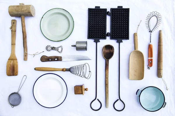 Old kitchen utensils — Stock Photo, Image