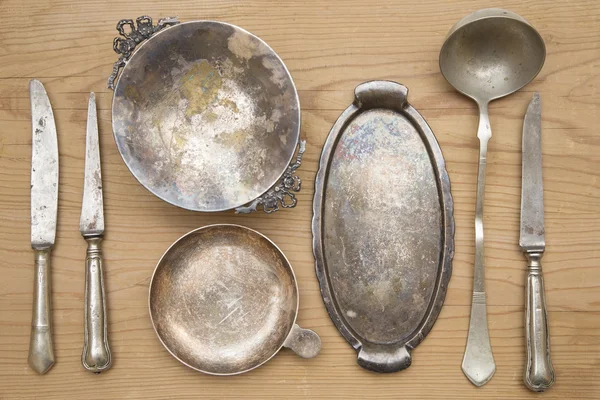 Antika gümüş — Stok fotoğraf