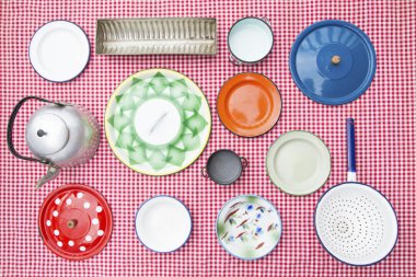 Vintage mutfak ekipmanları