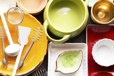 Renkli yemekleri arka plan