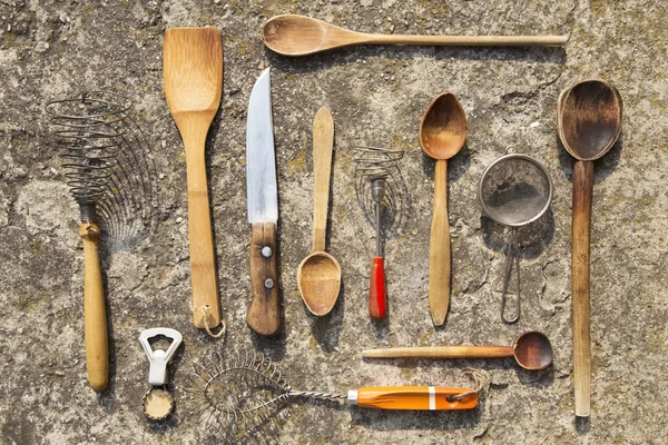 Utensilios de cocina Vintage — Foto de Stock