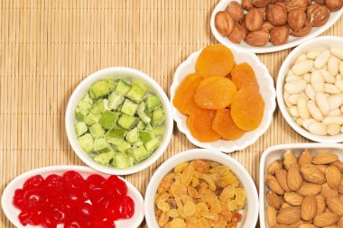 Badem, fındık ve kuru meyve
