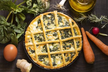 Vejetaryen pasta yakın çekim