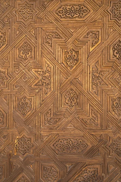 Alhambra Ahşap oyma bezemeleri — Stok fotoğraf