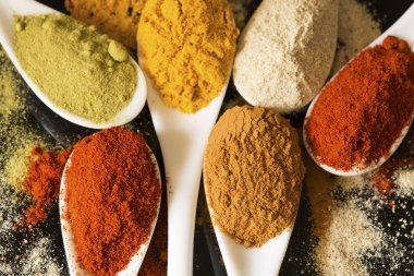 çeşitli baharatlar arka plan