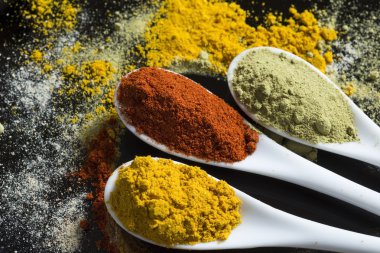 çeşitli baharatlar arka plan