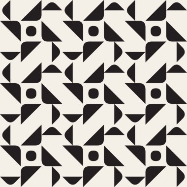 vektörsüz siyah ve beyaz geometrik desen
