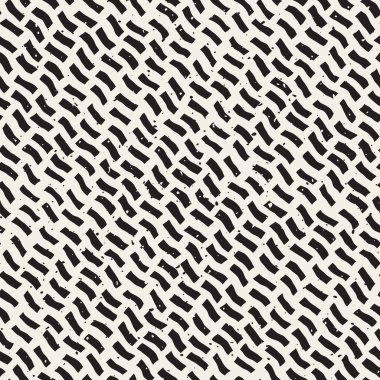 Vektör sorunsuz elle çizilmiş Daigonal dalgalı çizgiler Grunge desen