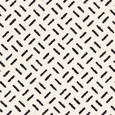 Vektör sorunsuz siyah ve beyaz el çizilmiş çizgiler desen