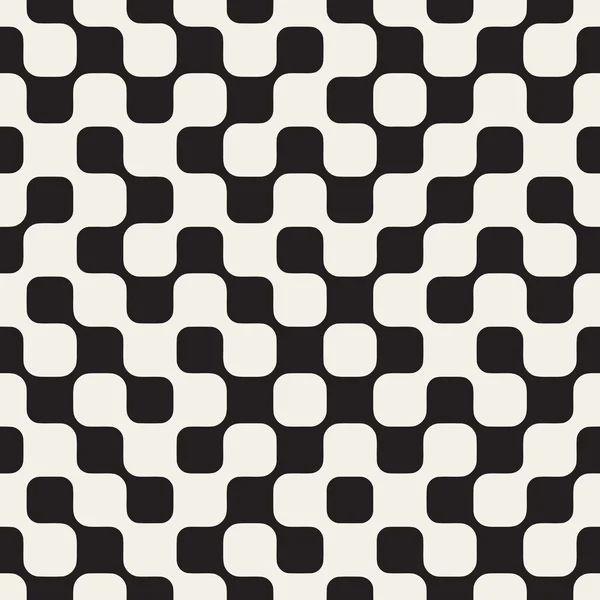 벡터 원활한 흑백 불규칙한 검사그리드 기하학적 패턴 — 스톡 벡터