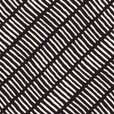 Satırları köşegen desen vektör sorunsuz siyah ve beyaz el çekilmiş