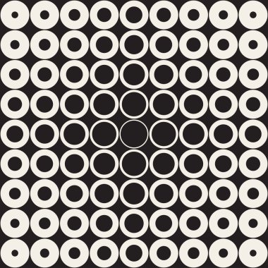 Daireler Retro desen vektör sorunsuz kılavuz