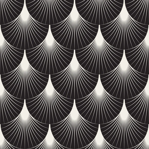 Vektor nahtlose Sunburst-Linien geometrisches Muster — Stockvektor